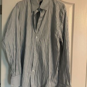 Boss Classic Blue and White Pinstripe Shirt
